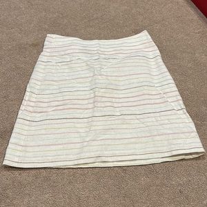 LOFT knit striped skirt